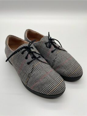 FitFlop SupercomFF Plaid Oxford Lace-Up Shoes Women’s US 7 EU 38 Comfort
